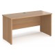 Maestro Panel End 600mm Deep Straight Desk